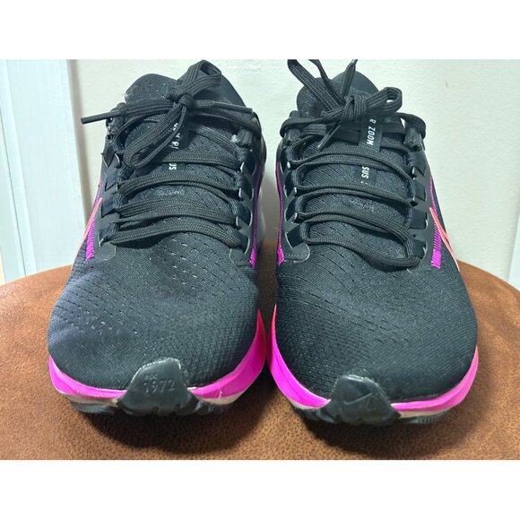 NIKE MEN'S AIR ZOOM PEGASUS 38 RUNNING ATHLETIC TRAINING SHOES SIZE 7.5 BLACK - Picture 2 of 9